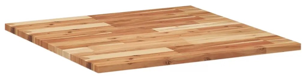 Tampo de mesa quadrado 70x70x2 cm madeira de acácia maciça