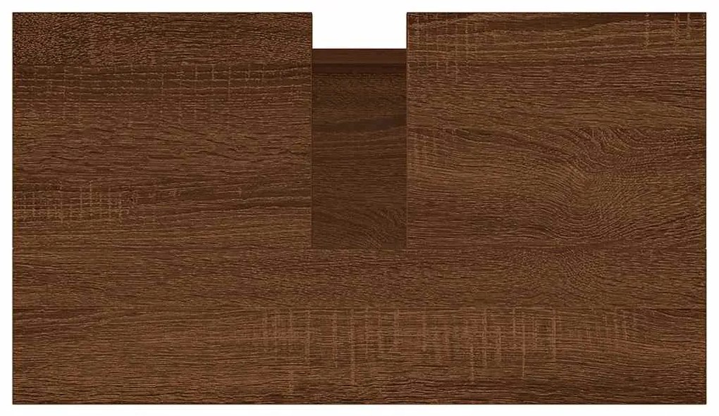Armário casa banho 58x33x60 cm deriv. madeira carvalho castanho