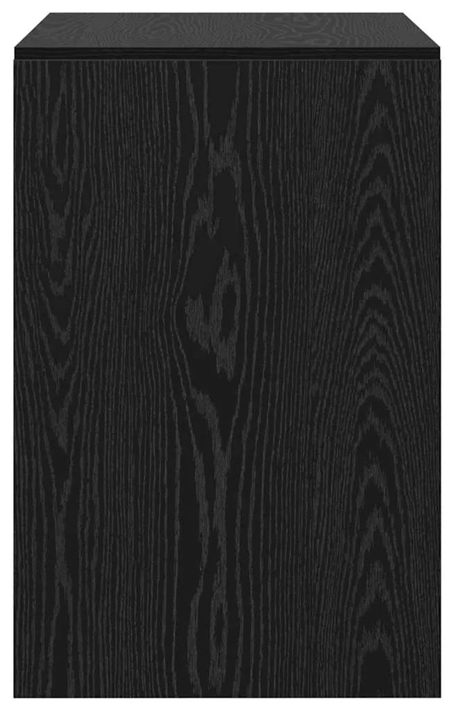 Mesa Carvalho Preto 80x50x76 cm Madeira engenheirada