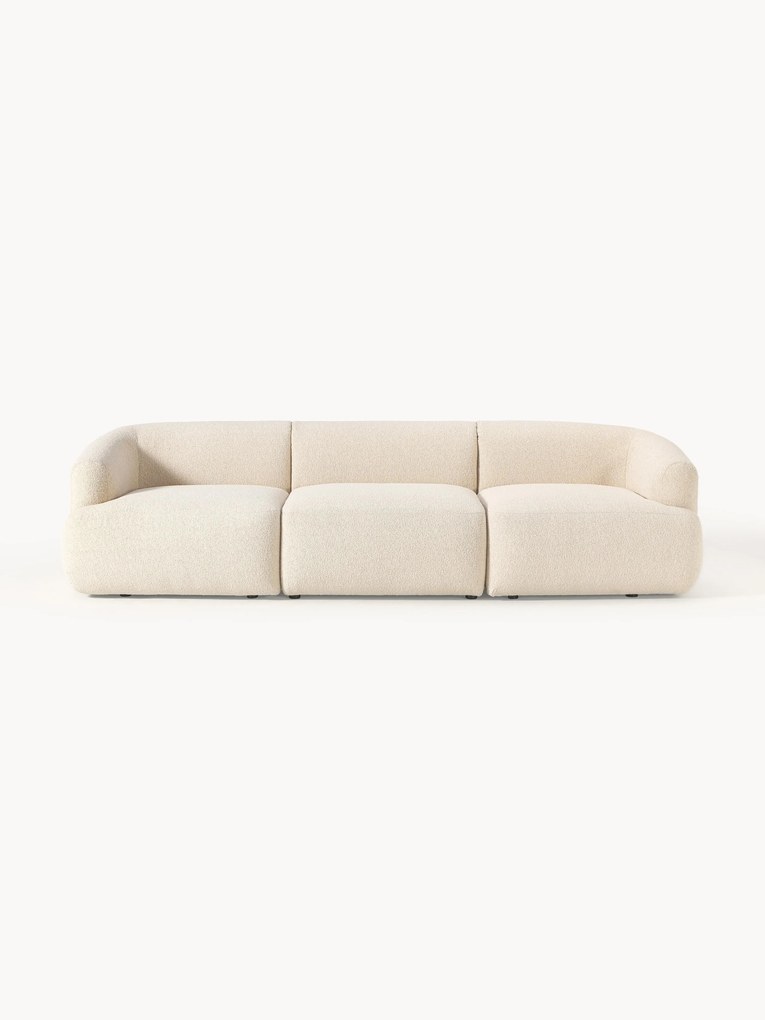 Sofá modular em bouclé Sofia (4 lugares)