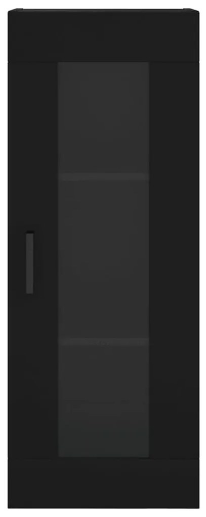 Armário de parede 34,5x34x90 cm preto