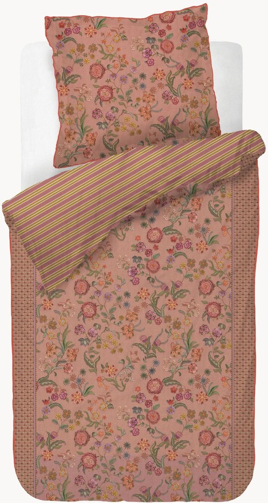 Conjunto de roupa de cama em percal de algodão Coco Flower