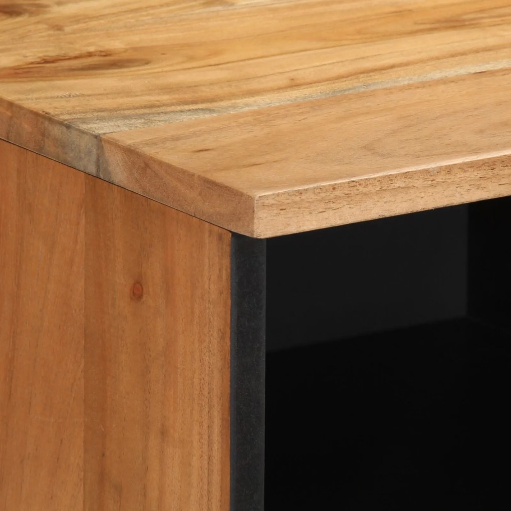 Estante para TV vidaXL 100x33,5x46 cm Madeira Sólida de Acácia