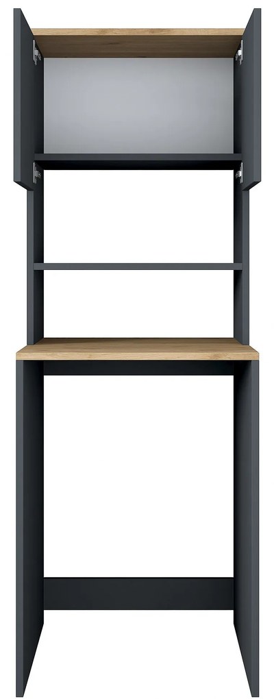 **** Armário para Máquina de Lavar KD101 – Nogueira Antracite – 65x183