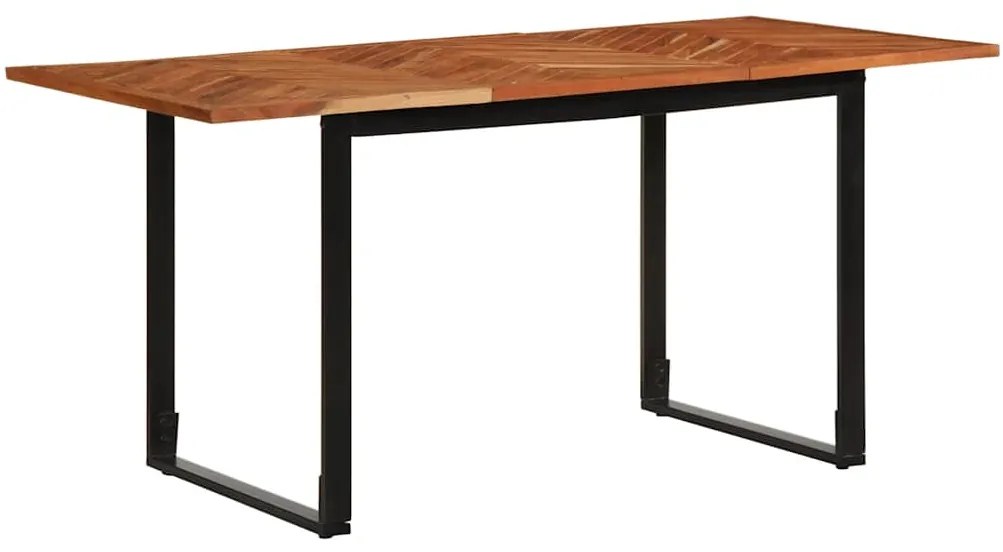Mesa de jantar 160x80x75 cm Madeira maciça de Acácia