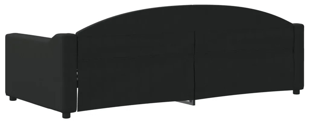 Sofá-cama 90x200 cm tecido preto