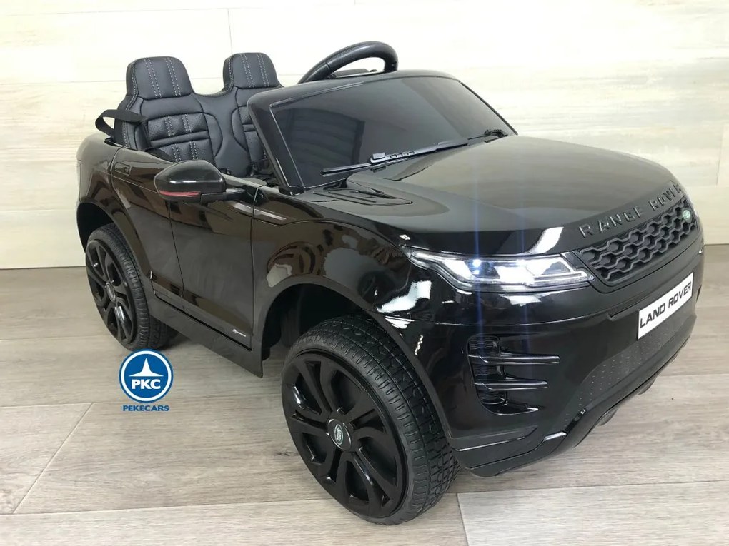 Carro eletrico crianças Range Rover Evoque 12V 2.4G Preto Metalizado