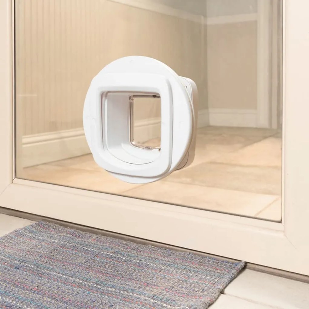 Porta para gatos com microchip branco PPA19-16145
