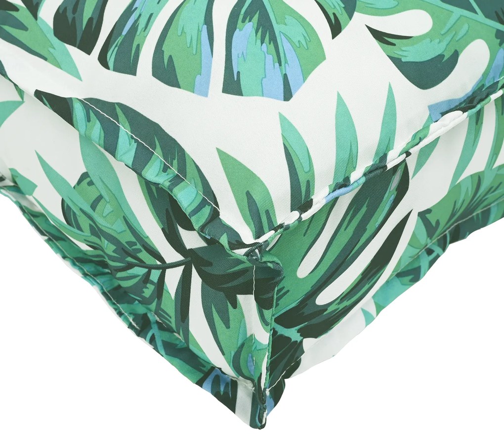 Conjunto de Almofadas de Palete com 2 Peças - Padrão de Folhas em Teci