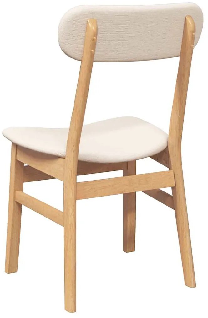Cadeiras de jantar com almofadões 2 pcs madeira maciça