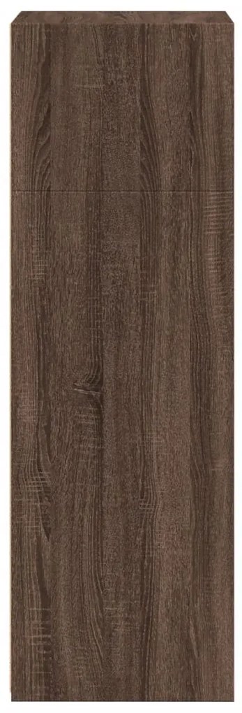 Armário alto 50x41x124cm derivados de madeira carvalho castanho