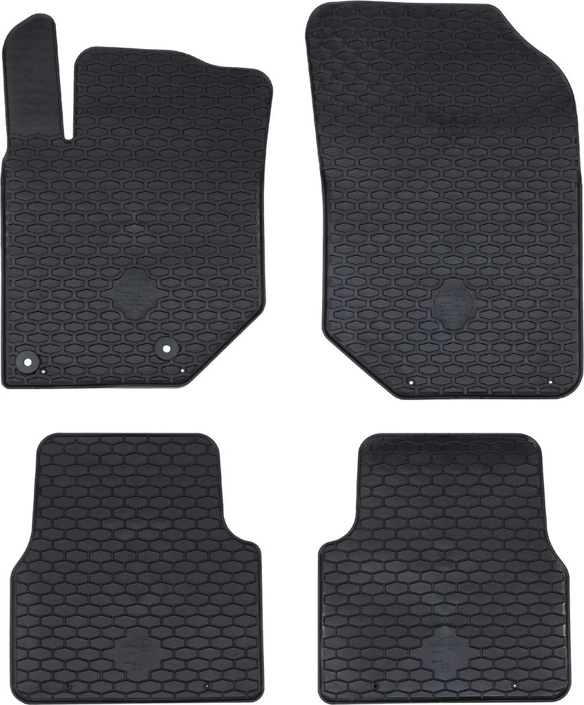vidaXL Tapete de carro 4 pcs Preto compatível com C4 , C4X , 2008 TPE