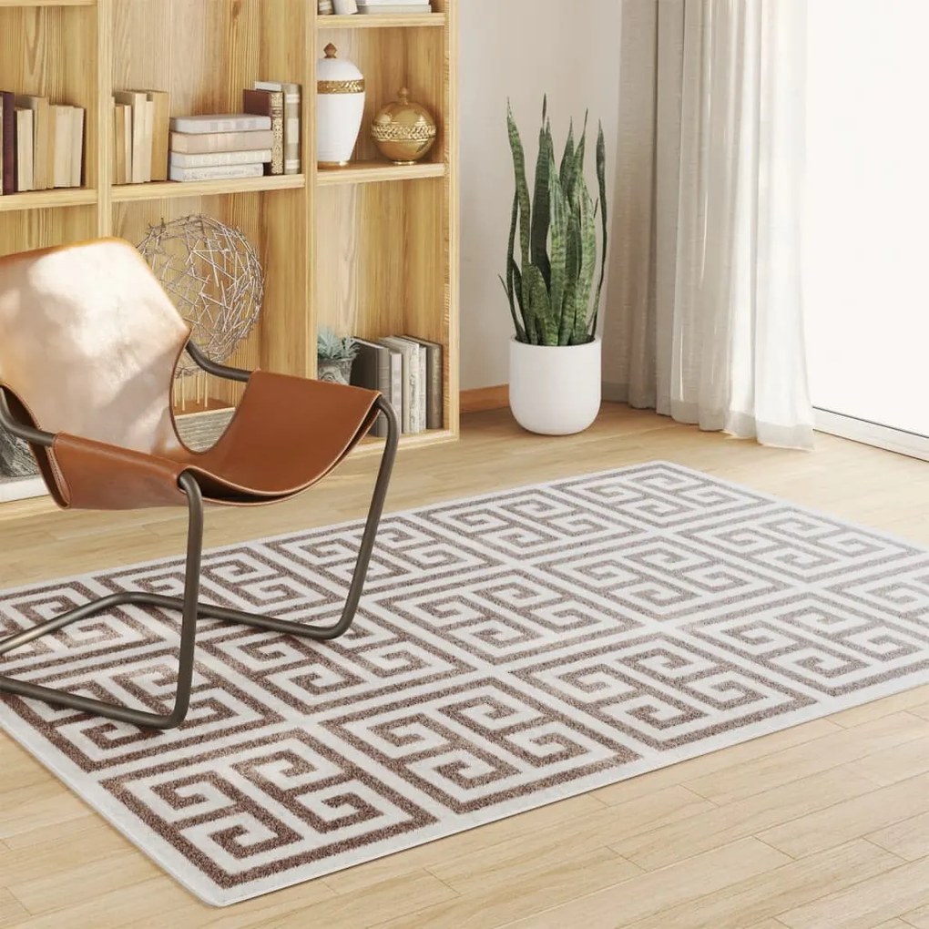 Tapete pelo curto antiderrapante int./ext. 160x230 cm multicor