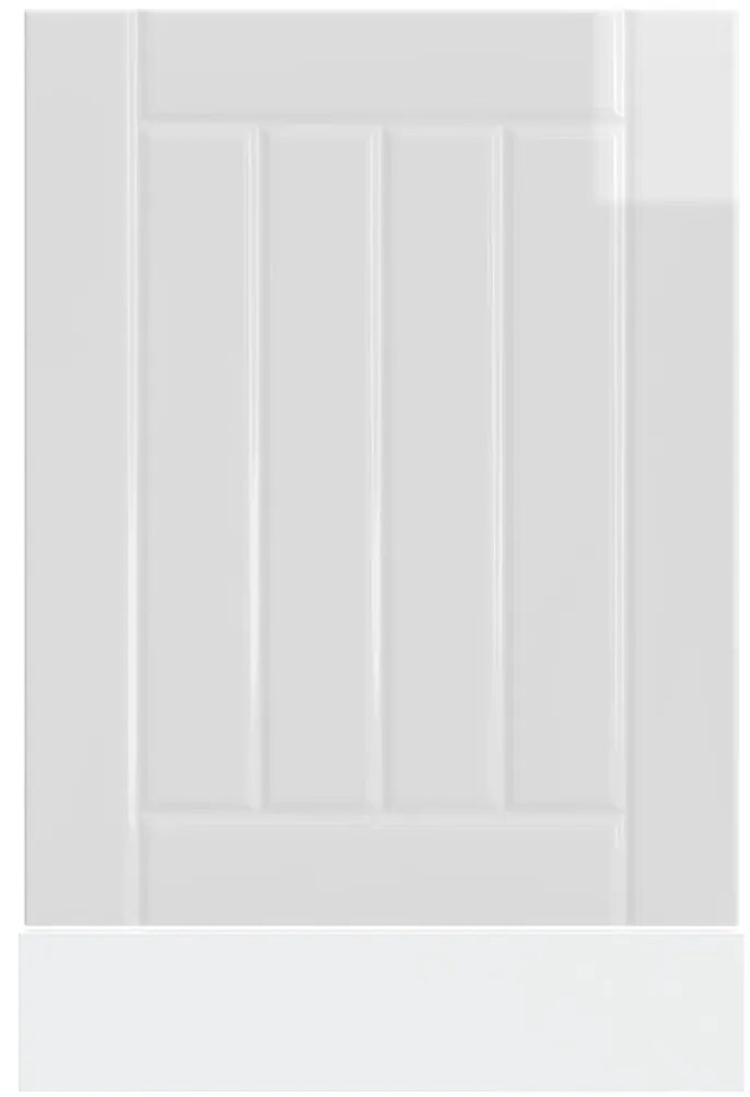 Painel máquina lavar louça derivados madeira branco brilhante