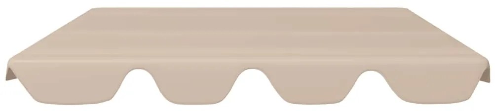 Toldo suplente baloiço jardim 188/168x145/110 cm bege