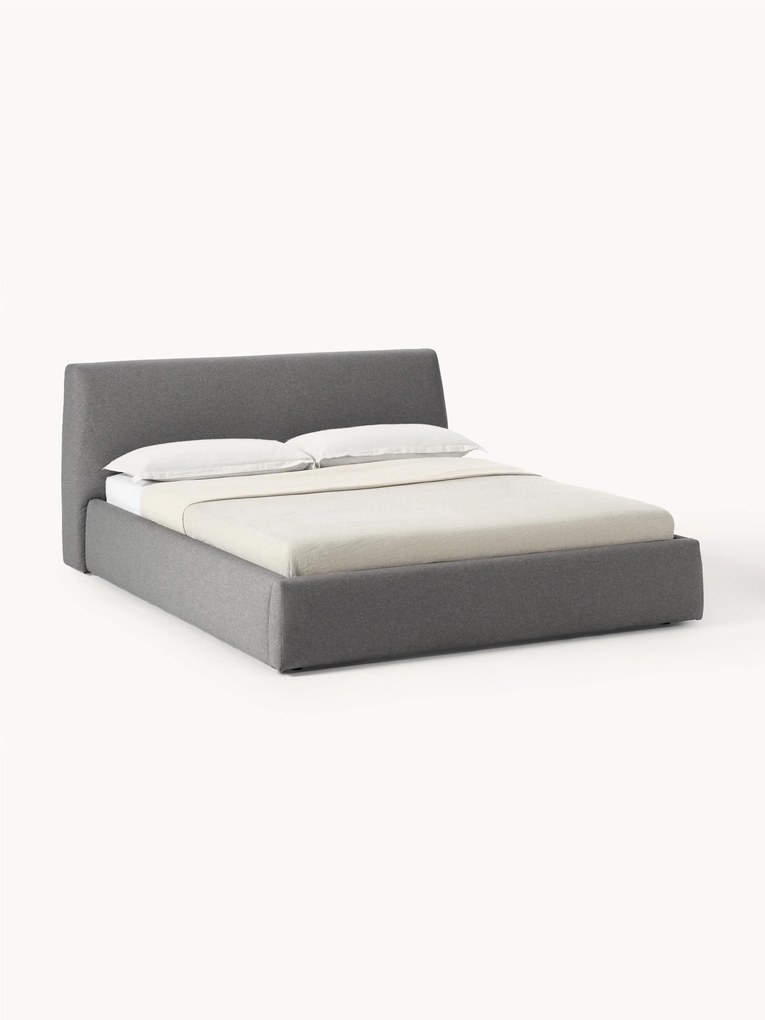 Cama estofada com arrumação Cloud
