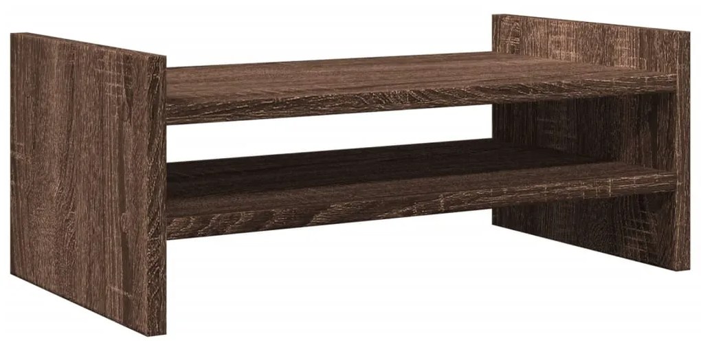 Suporte monitor 50x27x20 cm derivados madeira carvalho castanho
