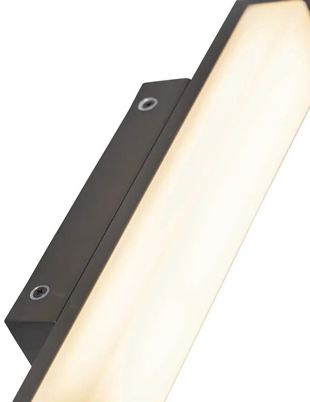 LED Candeeiro de parede preto 32 cm IP44 - Cascada Moderno