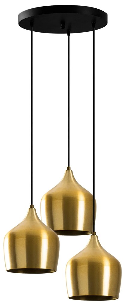 Candeeiro Chandelier Dodo – Dourado – 46 x 46 cm