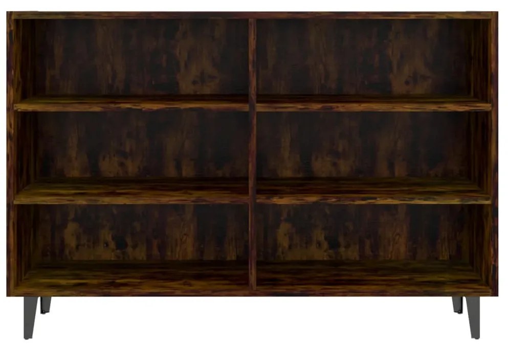 Aparador 103,5x35x70 cm aglomerado cor carvalho fumado