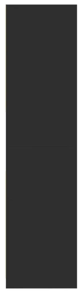 Roupeiro 80x50x200 cm derivados de madeira preto