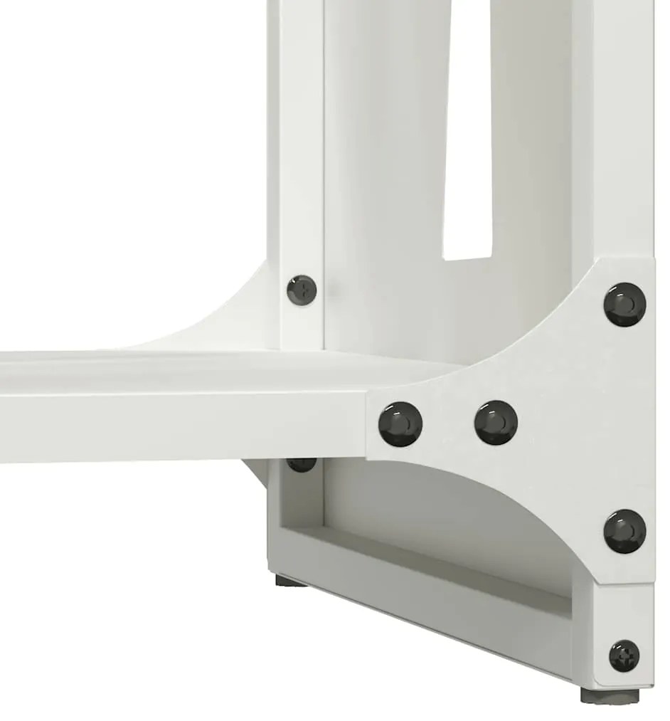 Suporte para lenha 40x30x80 cm aço laminado a frio branco