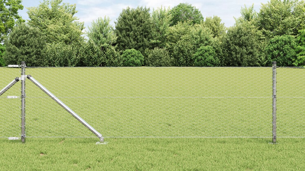 Cerca Hexagonal vidaXL 0,6x100 m Aço Galvanizado