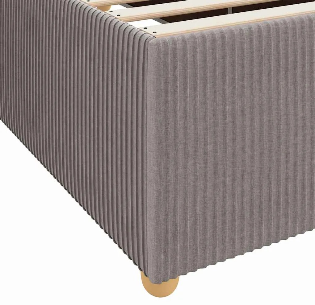 Estrutura da Cama Cinzento-acastanhado 140 x 200 cm tecido