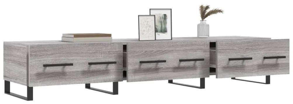 Móvel de TV 150x36x30 cm derivados de madeira cinzento sonoma