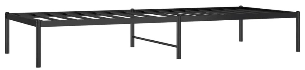 Estrutura de cama 80x200 cm metal preto