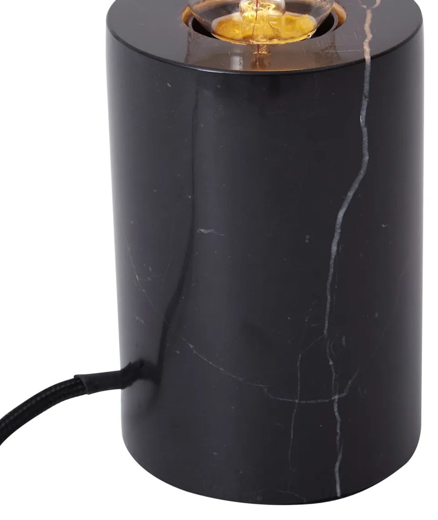 Candeeiro de Mesa Moderno Mármore Preto - Marissa Moderno