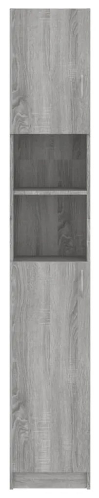 Armário WC 32x25,5x190 cm derivados de madeira sonoma cinza