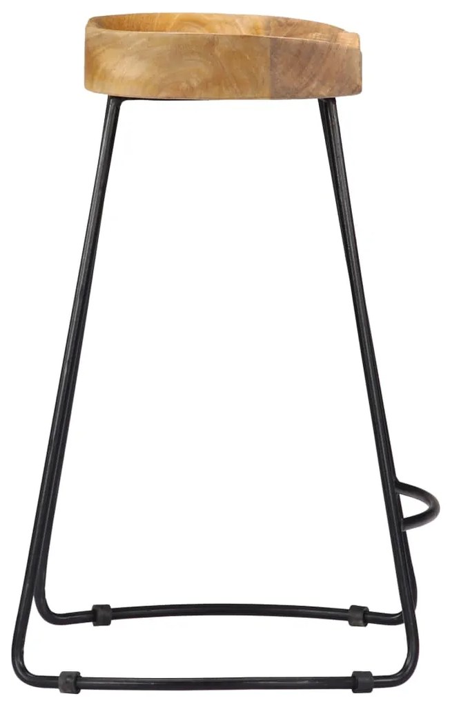 Bancos de bar Gavin 2 pcs madeira mangueira maciça