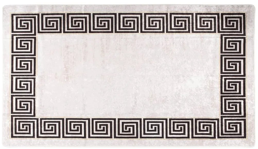 Tapete lavável antiderrapante 190x300 cm bege-claro