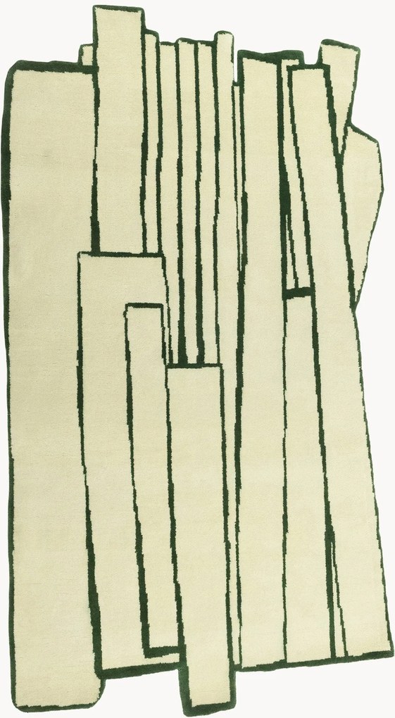 Tapete em lã artesanal Contour