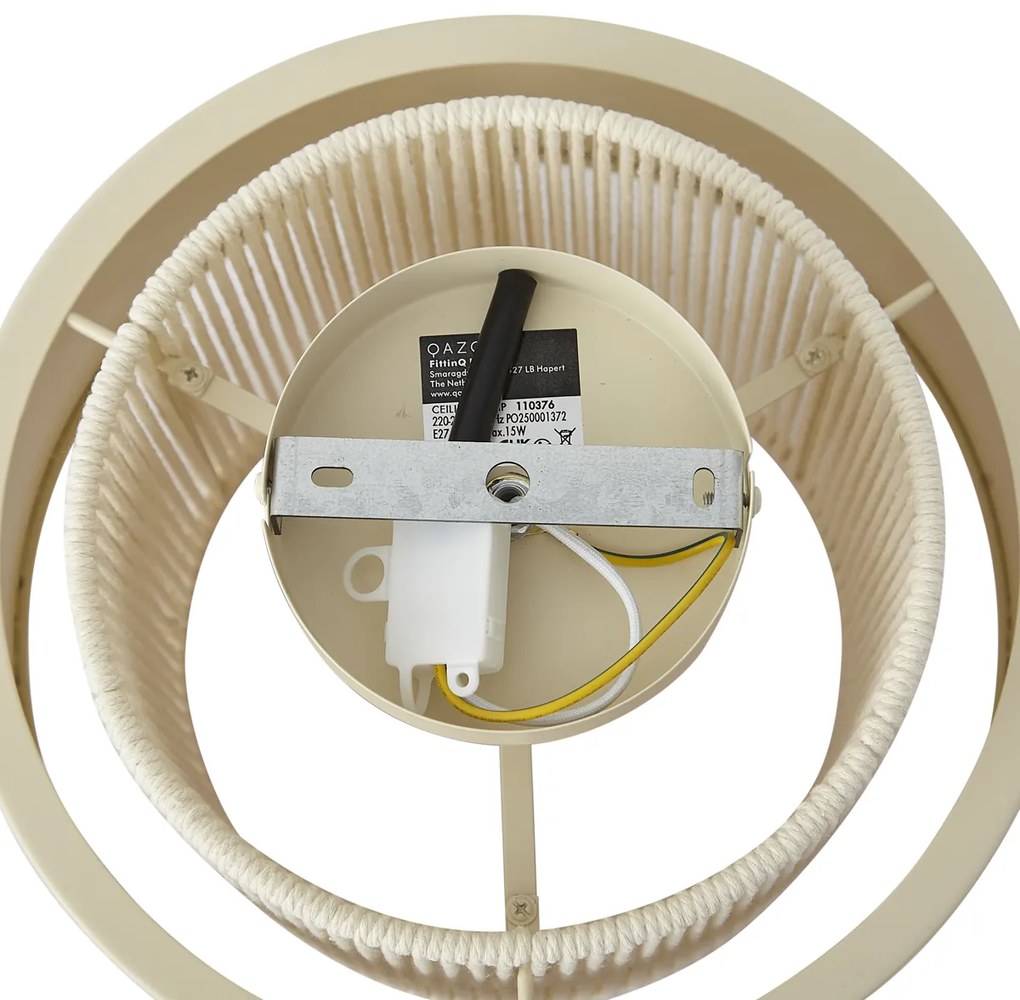 Plafon moderno bege com corda - Kora