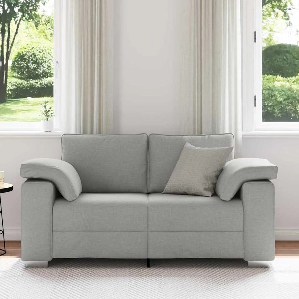 Sofá Loveseat - Cinza Claro, Tecido de 120 cm
