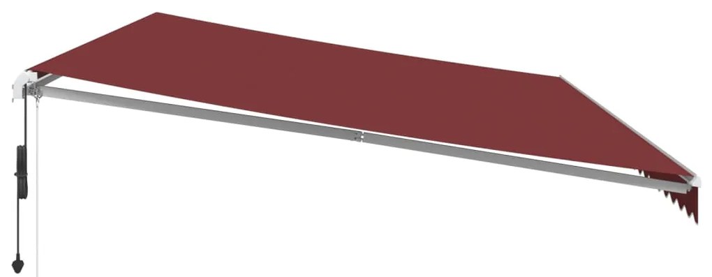 Toldo retrátil automático 600x300 cm bordô