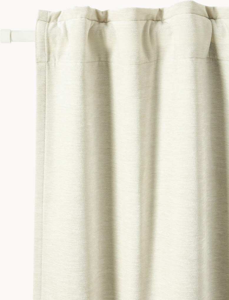 Cortinas opacas multi-banda Sandra, conjunto de 2, L 130 cm