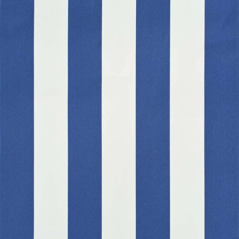 Toldo retrátil 150x150 cm azul e branco