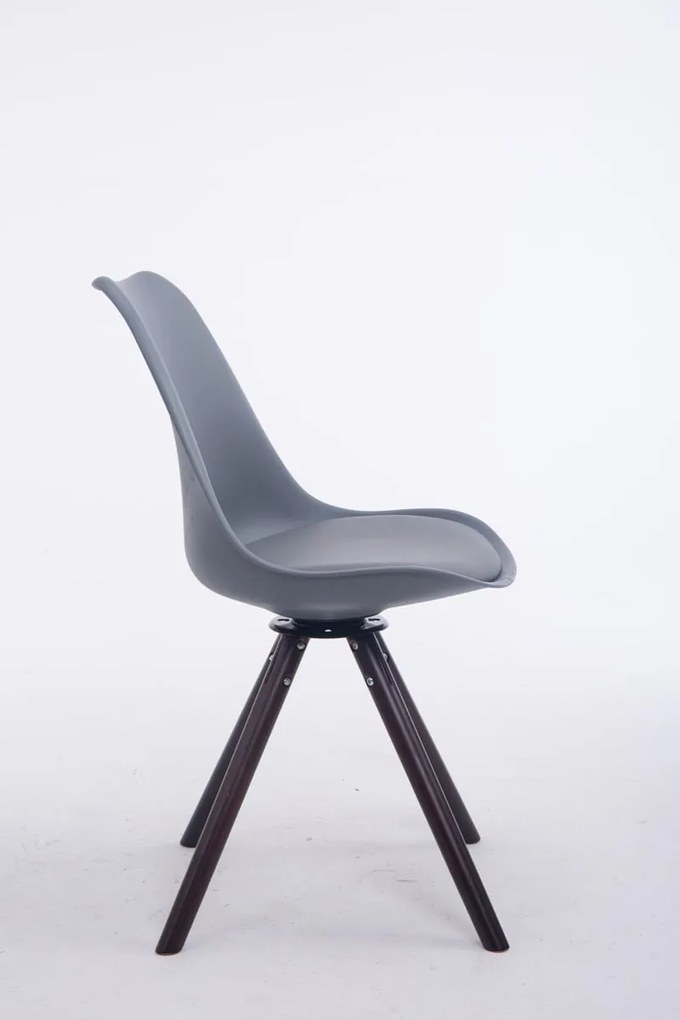 Cadeira de cozinha e sala de jantar Troyes 48 x 84 x 56 cm Cinzento