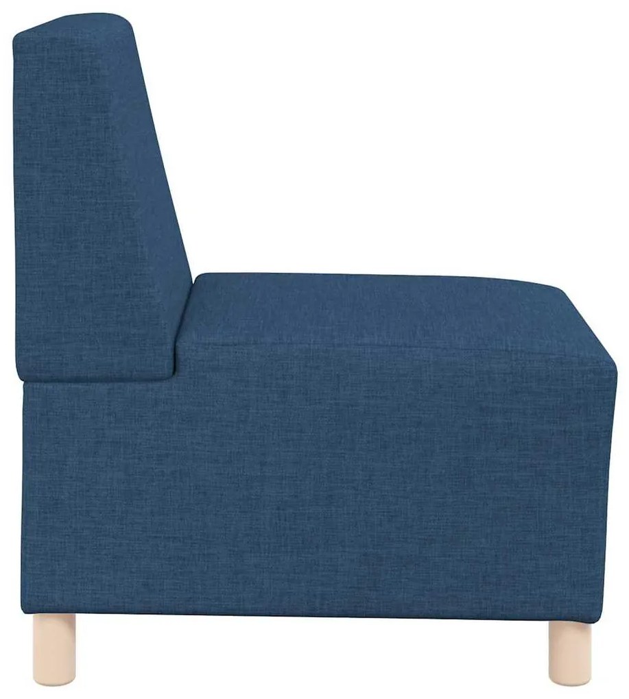 Cadeira de Sofá Cinza Claro 55 cm em Tecido 2 pcs Azul