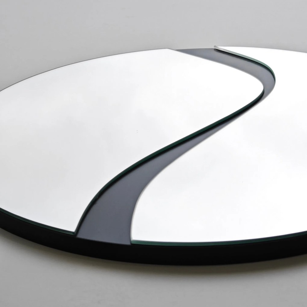 Espelho Abstract – Preto – 70 cm x 70 cm