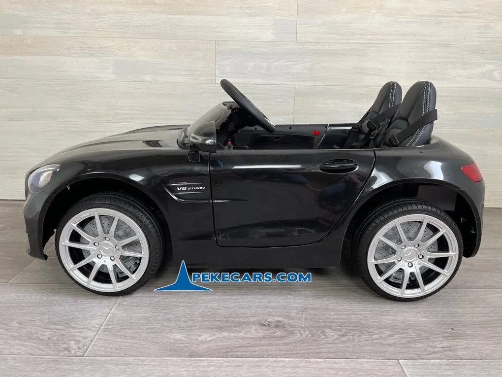Carro eletrico crianças Mercedes AMG GT V8 12V 2 Lugares preto