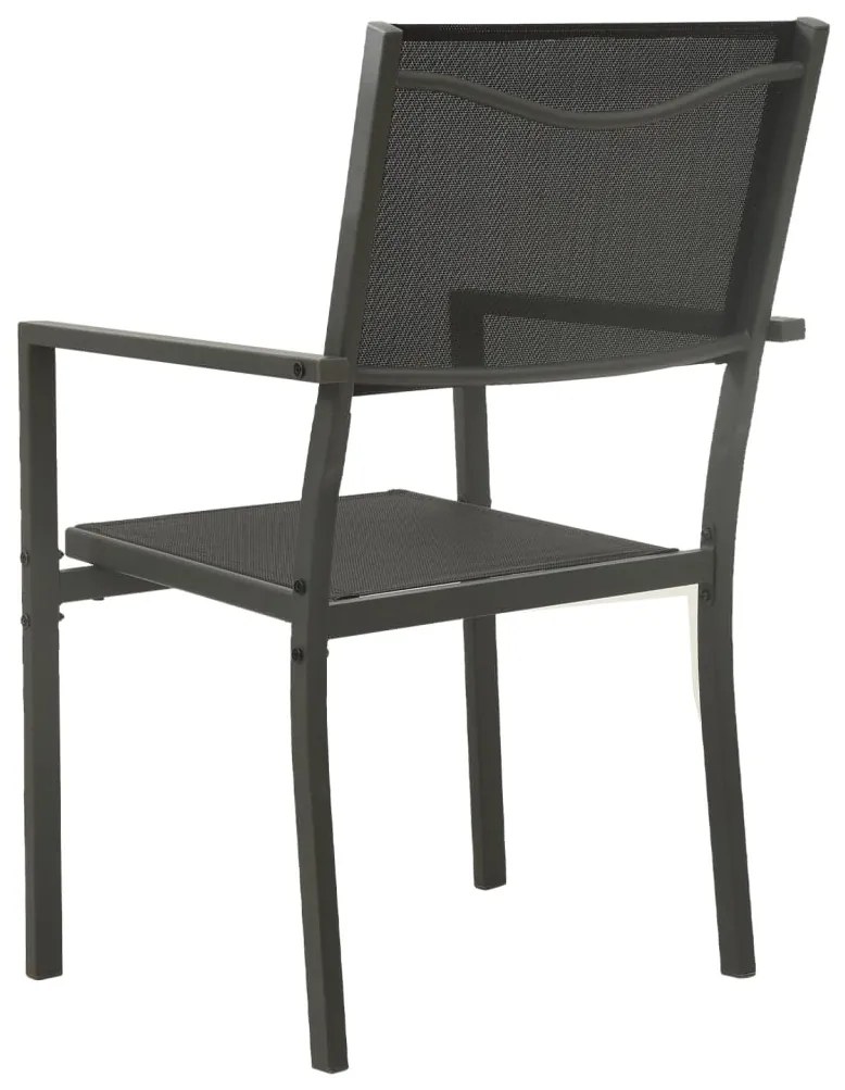 3 pcs conjunto de jantar para exterior aço