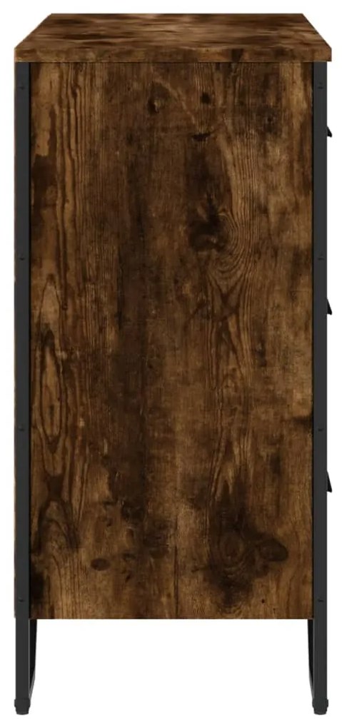 Cómoda 91x35,5x74,5 cm derivados de madeira carvalho fumado