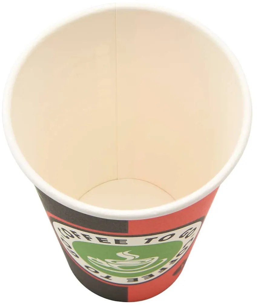 Copos de café de papel 1000 pcs 16oz 400mlvermelho e preto