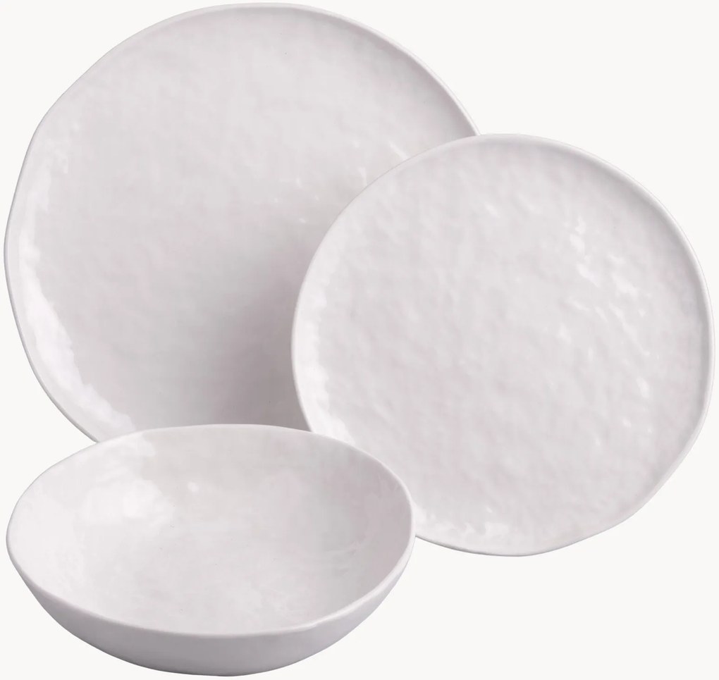 Conjunto de loiça de porcelana Elegance, 6 pessoas, conjunto de 18