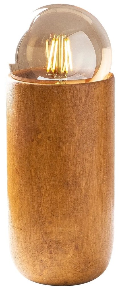 Candeeiro de Mesa Kavuk – Madeira – 10 x 10 cm