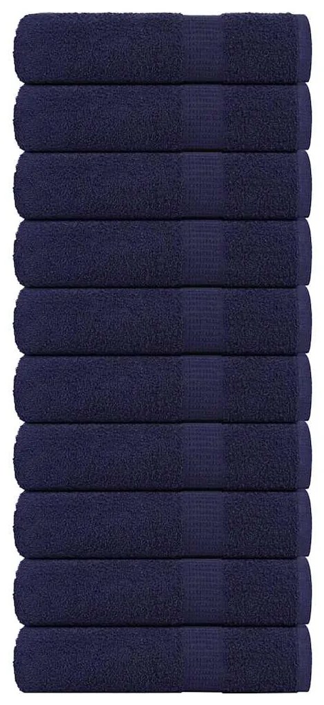 Toalhas banho 10pcs 100x150 cm 360gsm 100% algodão azul marinho